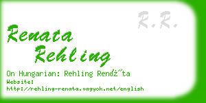 renata rehling business card